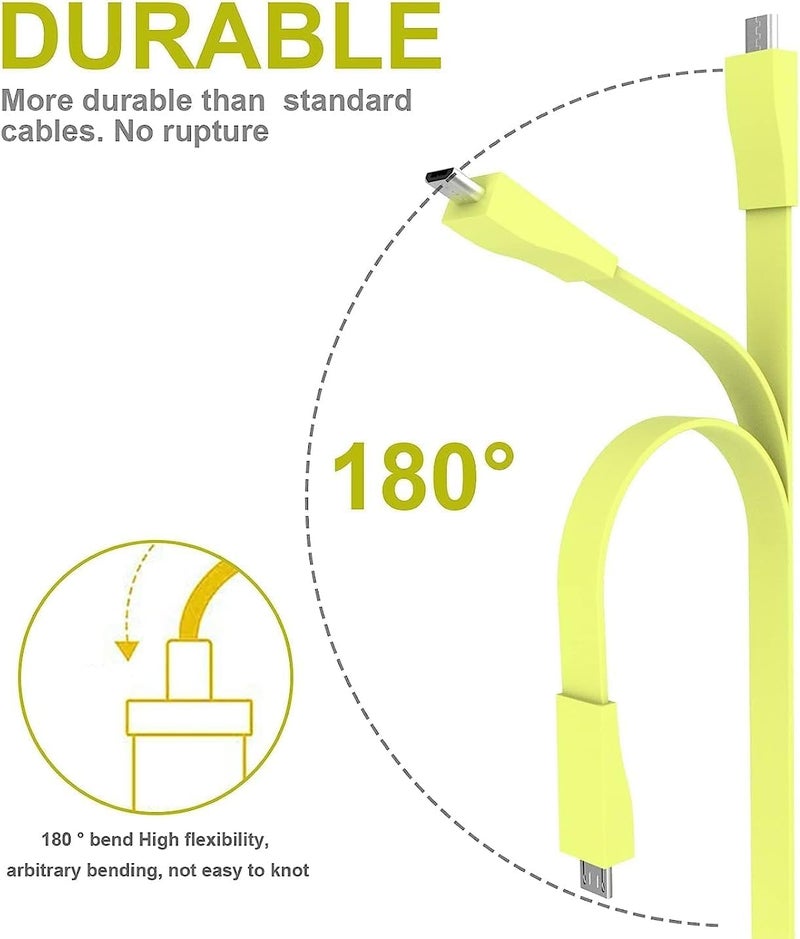 Sqrmekoko Replacement Charge Cable Compatible with Ultimate Ears UE Boom Bluetooth Speaker Charging Cable (Yellow) - Image 4